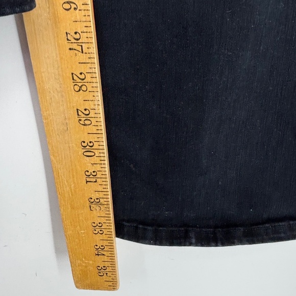Frame Size 1 Womens Le One Flare Jeans Faded Black Denim Five Pocket High Rise - Picture 6 of 10